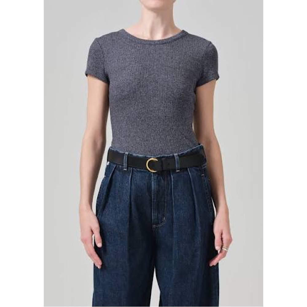 Citizens of Humanity Nello Tee Ribbed Grey XL